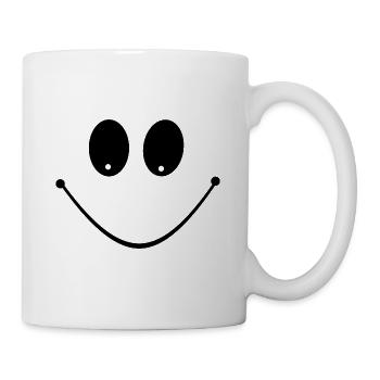 Smile face happy - Mug - white - Right