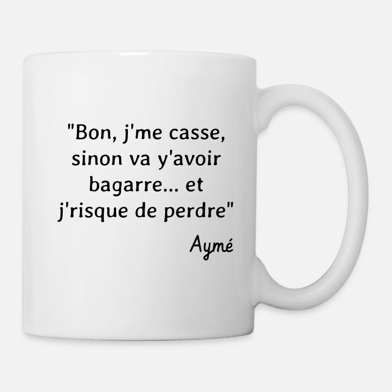 Bon, j'me casse... Citation Série H - Humour - Mug blanc - blanc
