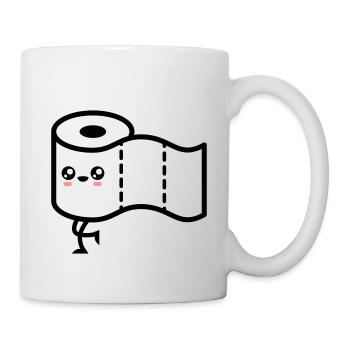 toilet roll - Mug - white - Right