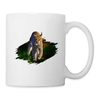 Luchs - Tasse - Weiß - Rechts
