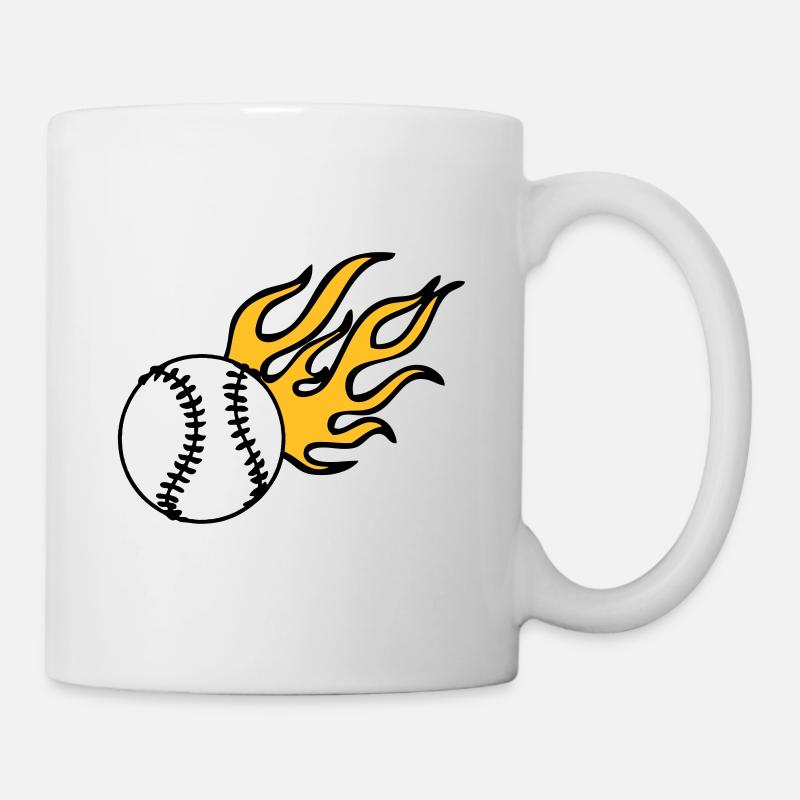 Baseball, Softball, Sport, Baseballspieler, (25) - Tasse - Weiß