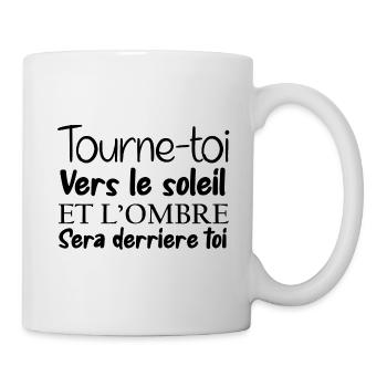 Positive quote funny gift motivational phrase - Mug - white - Right
