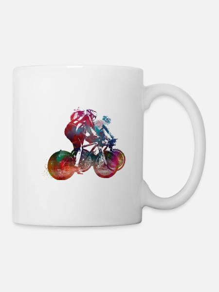 Cycling Bike sport art #cycling #sport - Mug - white