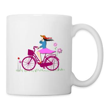 Just A Girl Who Loves Cycling Bicycle - Mug - white - Right