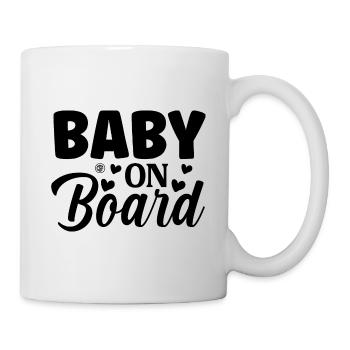 Baby on board - Tasse - Weiß - Rechts