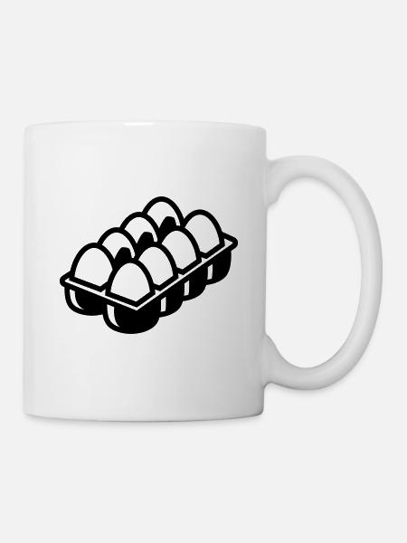 Eier symbol - Tasse - Weiß