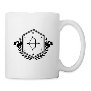 Bow and Arrow Coat of Arms - Mug - white - Right