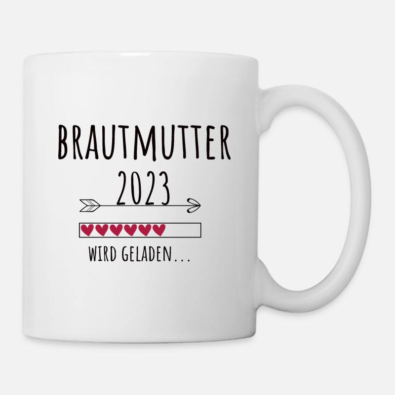 Brautmutter 2023 Ankündigung Hochzeit Verlobung - Tasse - Weiß
