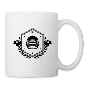 Football Helmet Shield - Mug - white - Right