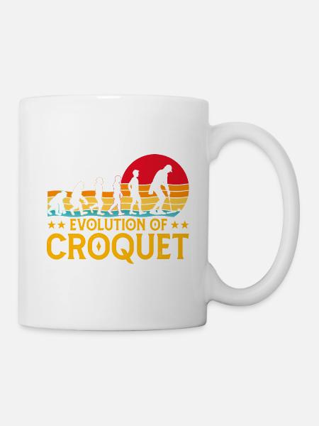 Evolution of Croquet - Mug - white