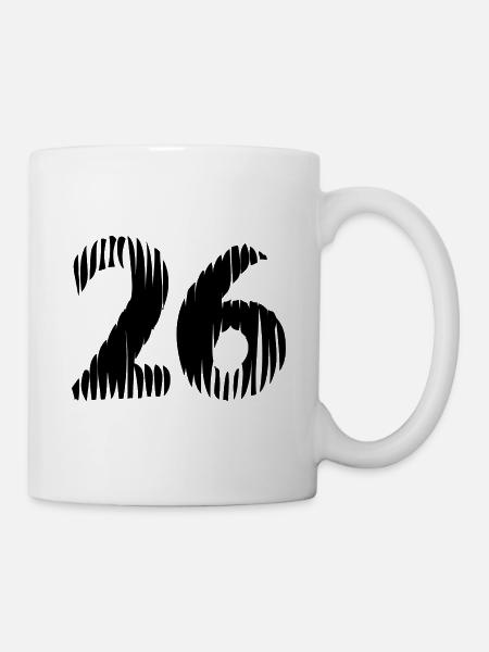 26 number jersey - Mug - white