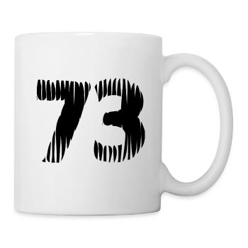 Maillot à 73 numéros - Mug blanc - blanc - Droite