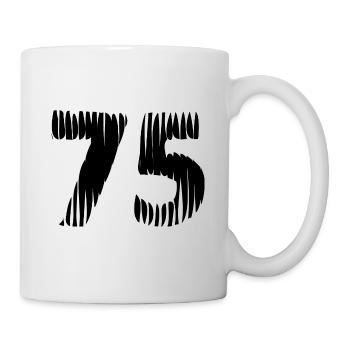 75 number jersey - Mug - white - Right