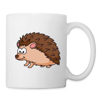 Igel Comic Tier - Tasse - Weiß - Rechts