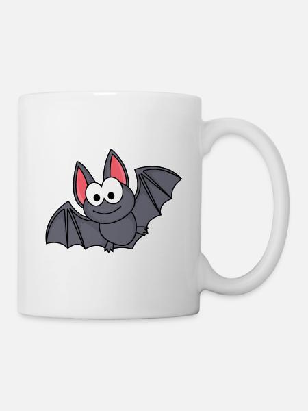 Chauve-souris Comic Animal - Mug blanc - blanc