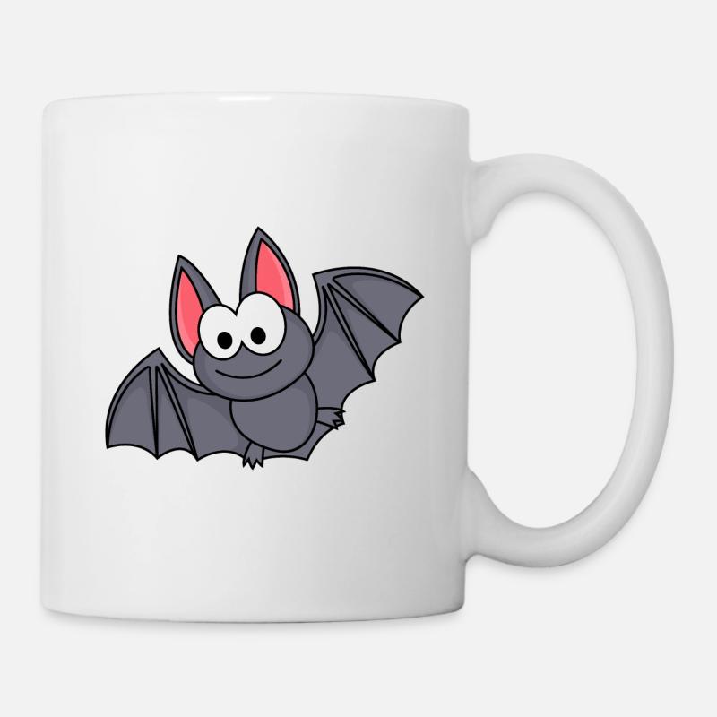 Fledermaus Comic Tier - Tasse - Weiß