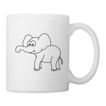 Elephant Comic - Mug - white - Right