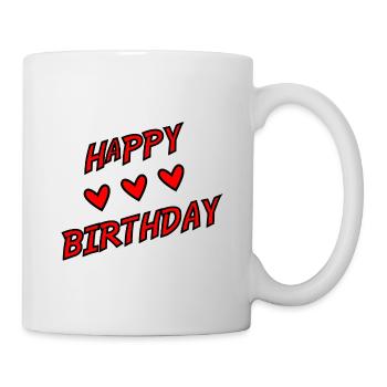 JAHRESTAG. ALLES GUTE ZUM GEBURTSTAG!. ALLES GUTE ZUM GEBURTSTAG!. - Tasse - Weiß - Rechts