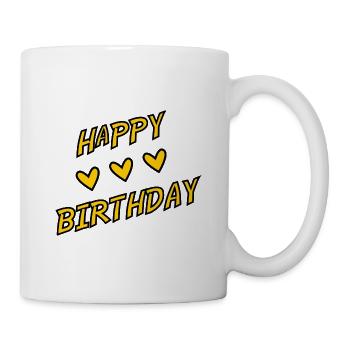 JAHRESTAG. ALLES GUTE ZUM GEBURTSTAG!. ALLES GUTE ZUM GEBURTSTAG!. - Tasse - Weiß - Rechts