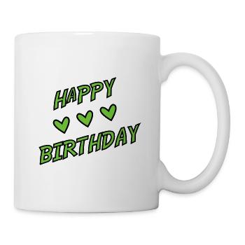 JAHRESTAG. ALLES GUTE ZUM GEBURTSTAG!. ALLES GUTE ZUM GEBURTSTAG! - Tasse - Weiß - Rechts