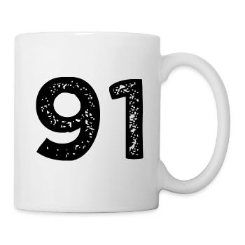 91 number jersey - Mug - white - Right
