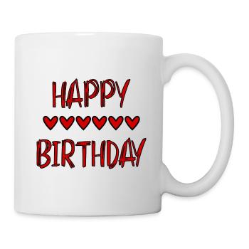 JAHRESTAG. ALLES GUTE ZUM GEBURTSTAG!. ALLES GUTE ZUM GEBURTSTAG!. - Tasse - Weiß - Rechts