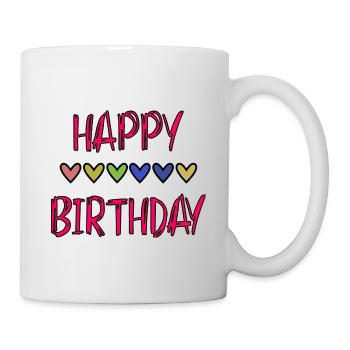 JAHRESTAG. ALLES GUTE ZUM GEBURTSTAG!. ALLES GUTE ZUM GEBURTSTAG!. - Tasse - Weiß - Rechts