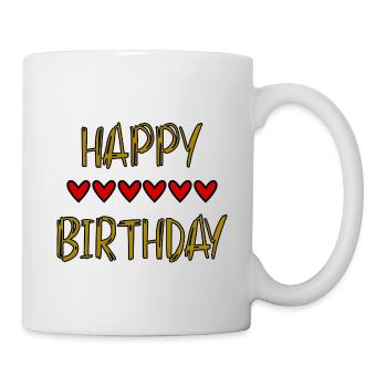 JAHRESTAG. ALLES GUTE ZUM GEBURTSTAG!. ALLES GUTE ZUM GEBURTSTAG!. - Tasse - Weiß - Rechts
