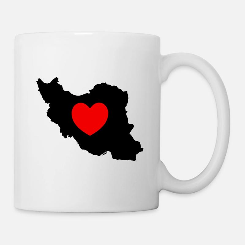 iran love heart - Mug - white