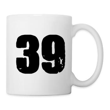 39 Number jersey - Mug - white - Right