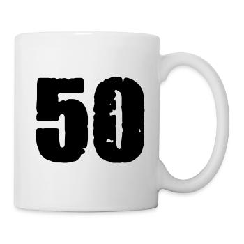 50 number jersey - Mug - white - Right