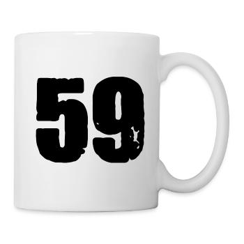 59 Number jersey - Mug - white - Right