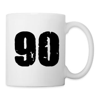 90 number jersey - Mug - white - Right