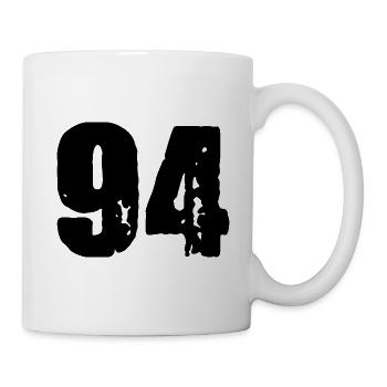 Maillot à 94 numéros - Mug blanc - blanc - Droite