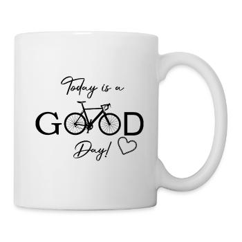 Today is a good day für Fahrradliebhaber - Tasse - Weiß - Rechts