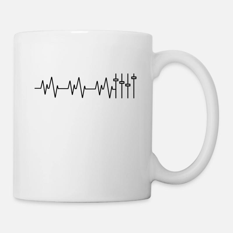 Synthétiseur Heartbeat Mixer - Mug blanc - blanc