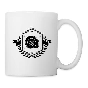 Shell snail Coat of arms - Mug - white - Right