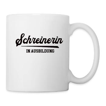 Schreinerin Ausbildung Lehre Schreinerausbildung - Tasse - Weiß - Rechts