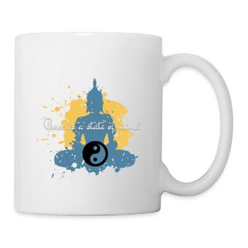 Frieden ist ein Geisteszustand - Tasse - Weiß - Rechts