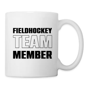 Équipe de hockey sur gazon - Mug blanc - blanc - Droite