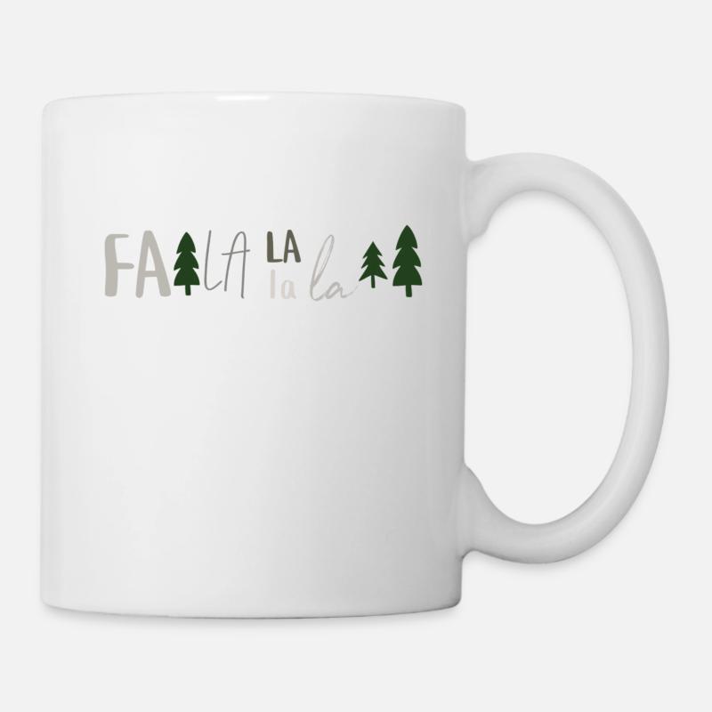 Falalala - Tasse - Weiß