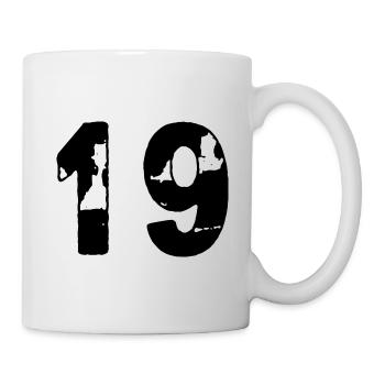 Maillot 19 Numéro - Mug blanc - blanc - Droite