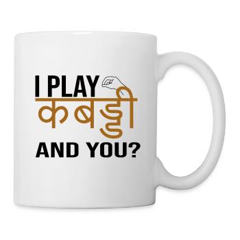 I love Kabaddi Sport - Mug - white - Right
