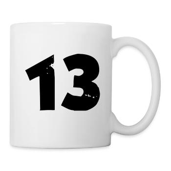13 Nombre - Mug blanc - blanc - Droite