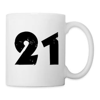 21 Number - Mug - white - Right