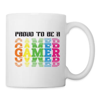 Fier d’être un joueur - Mug blanc - blanc - Droite