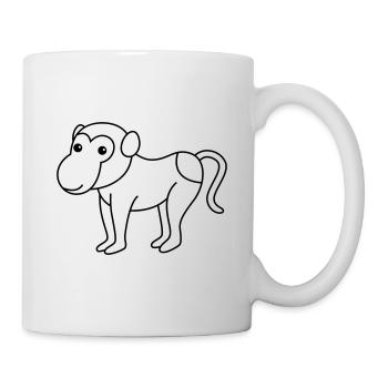 Monkey monkey comic - Mug - white - Right