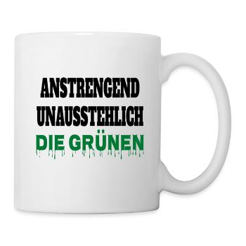 Witze Grüne Die Grünen Habeck Baerbock Partei - Tasse - Weiß - Rechts