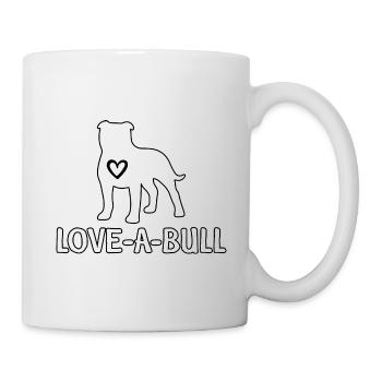 Aimer un taureau - Mug blanc - blanc - Droite