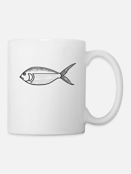 Elegant fish sea dweller - Mug - white
